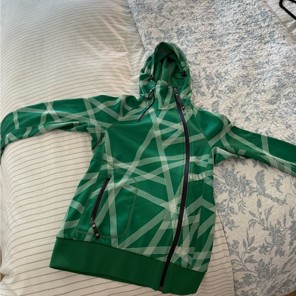THE NORTH FACE | Green Geometric Hoodie | Small